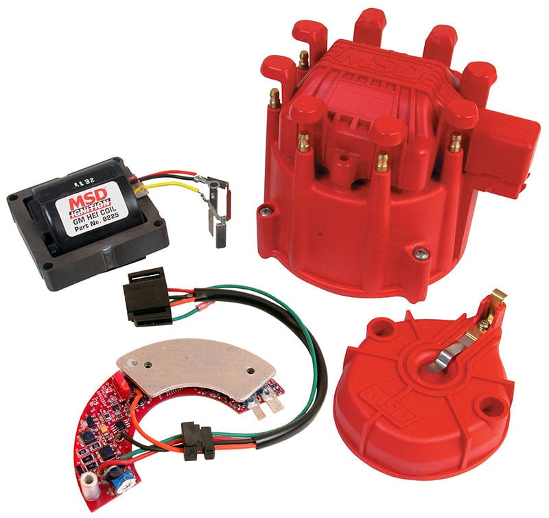 MSD GM HEI upgrade kit, includes Digital module, Coil, Coil Cover, Cap & MSD Ultimate HEI Kit MSD8501 SR