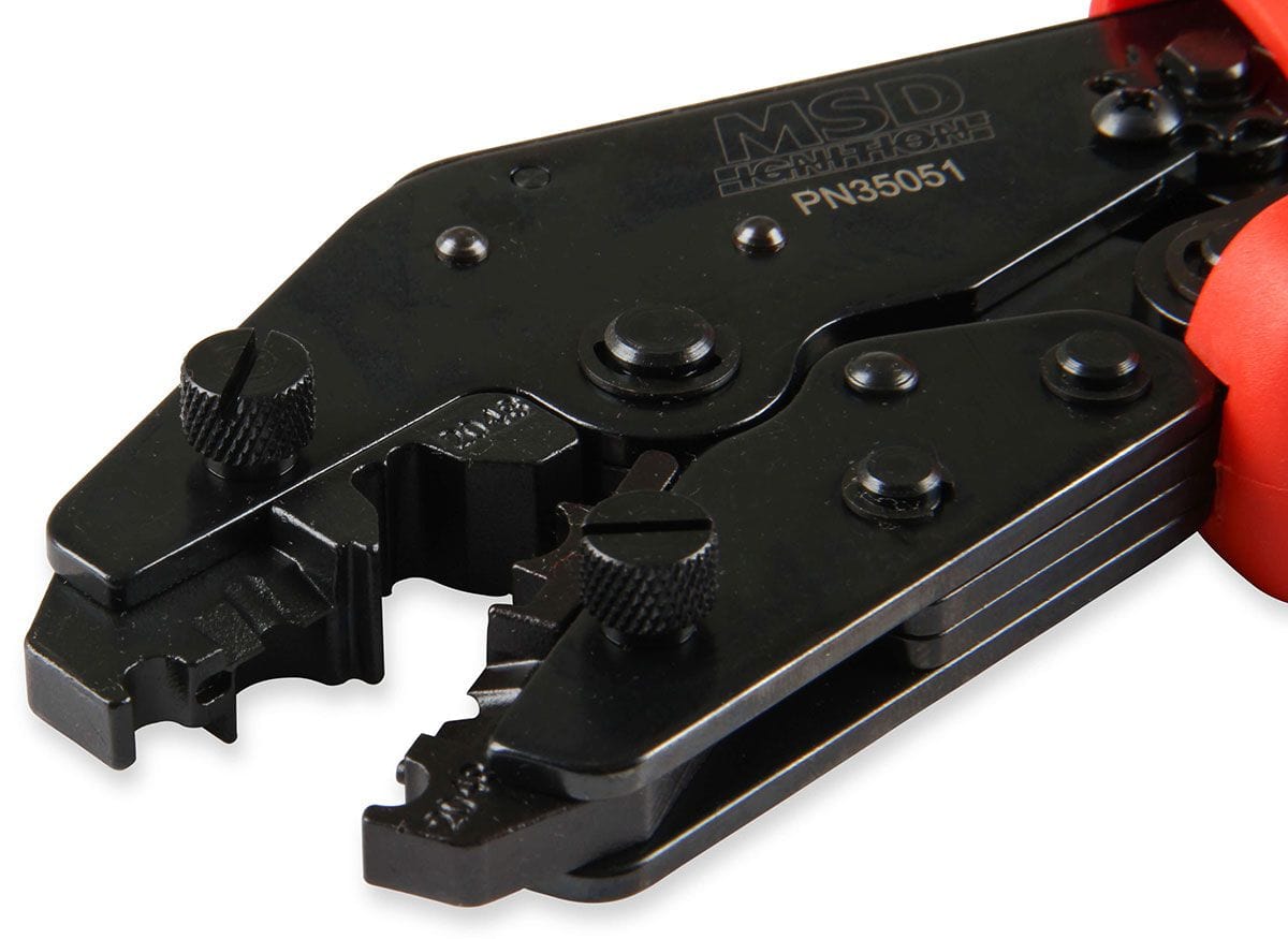 MSD Ignition Lead Crimping Tool, Suit 8 - 8.5mm lead, Ratchet, Removable MSD Pro-Crimp Tool MSD35051 SR