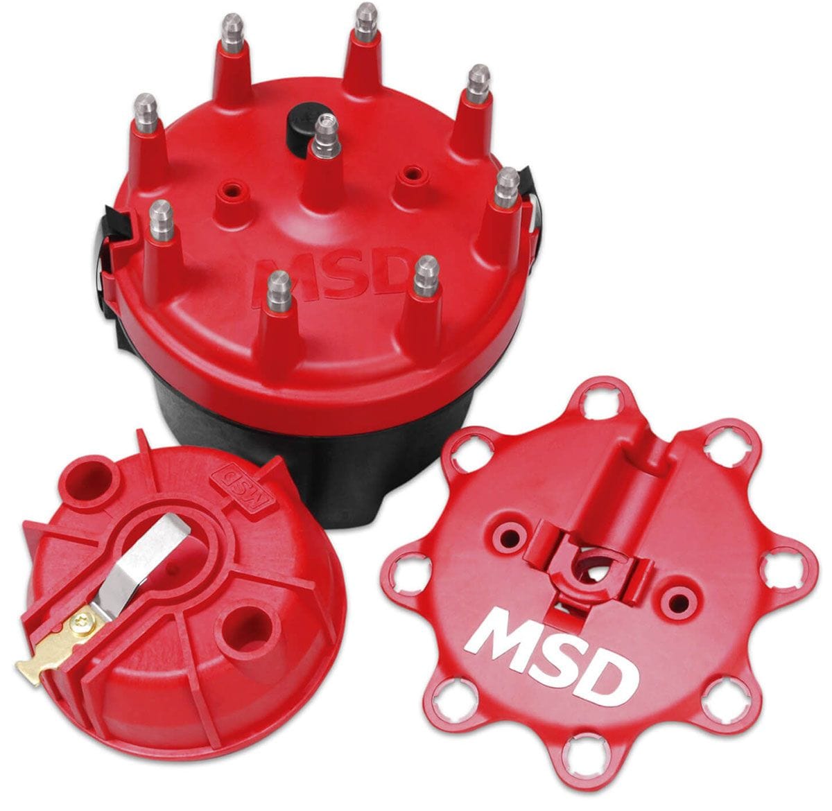 MSD Large diameter cap, fixed rotor & spacer, suit MSD Pro-Billet Distrib MSD Cap-A-Dapt Kit MSD8445 SR