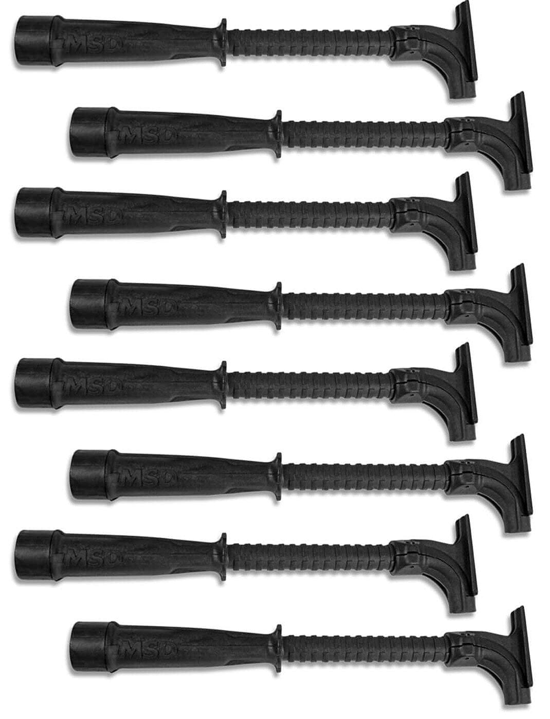 MSD Set of 8 Hemi with Tubes, Elbows, End Caps & Screws MSD HEMI Spark Plug Tubes - Black MSD34753 SR