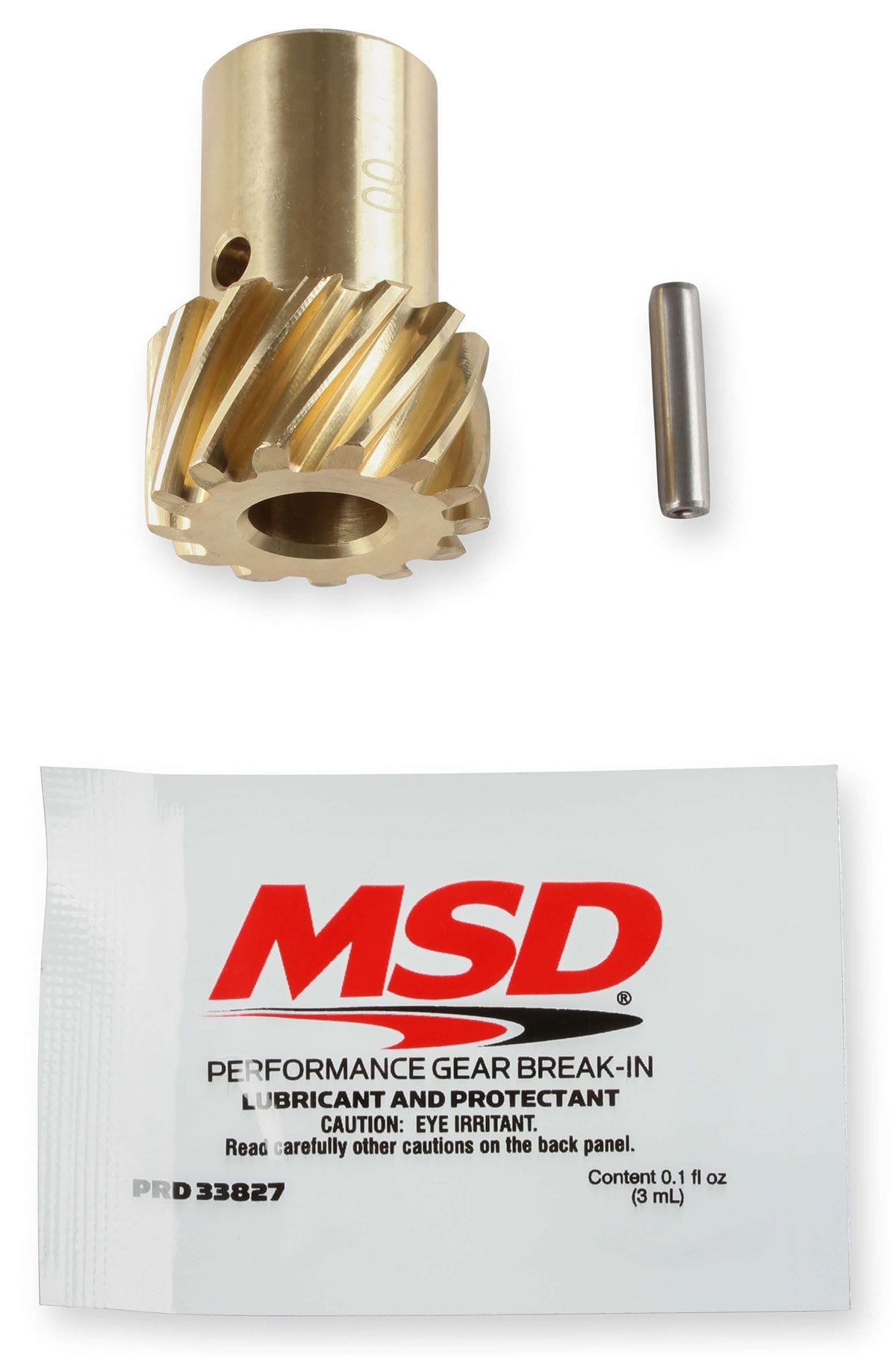 MSD Small/Big Block Chevy, .500" shaft diameter MSD Bronze Distributor Gear MSD8471 SR