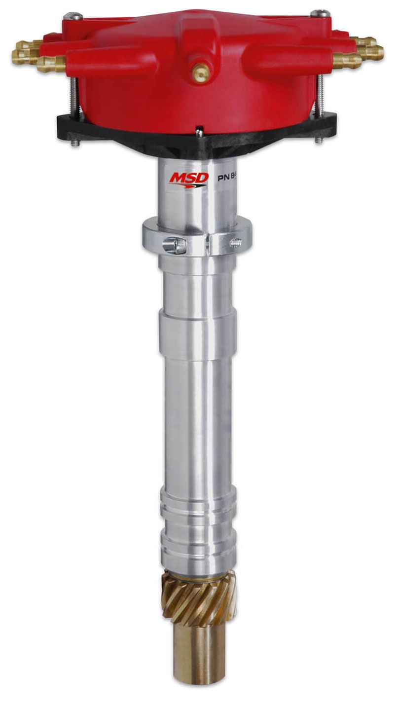 MSD Small/Big Block Chevy Super Tall Block, Low Profile Distributor with MSD Pro-Billet Crank Trigger Distributor MSD8486 SR