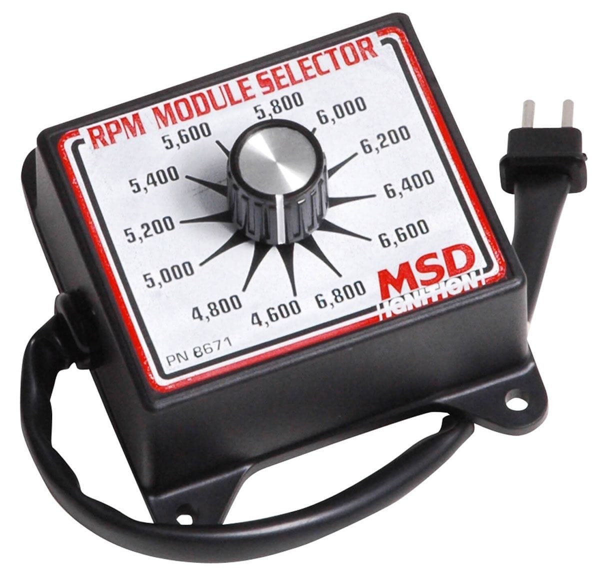 MSD Soft Touch Rev Limiter, 4,600-6,800 rpm, 200 rpm Increments MSD RPM Module Selector MSD8671 SR