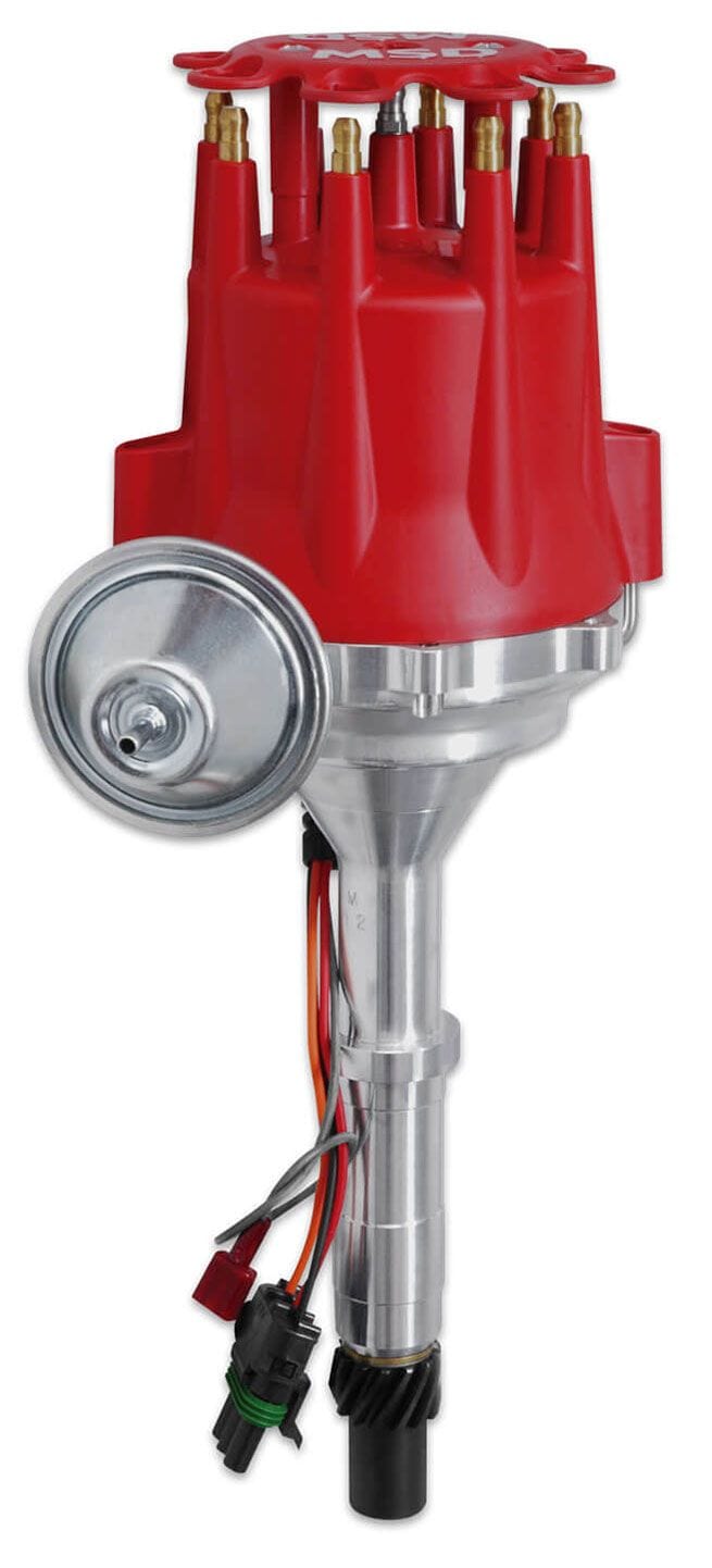 MSD Suit AMC 290-401 V8, Magnetic Pickup, Vacuum Advance, High Output Mod MSD Pro-Billet Ready-To-Run Distributor MSD8523 SR