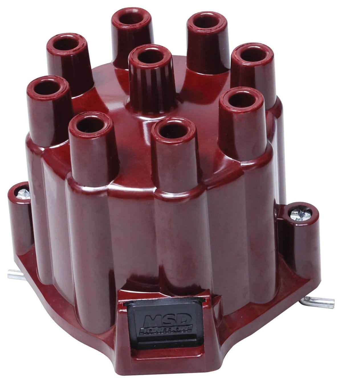 MSD Suit GM V8 points distributor, Window, Female Socket-Style MSD Extra Duty Distributor Cap MSD8437 SR
