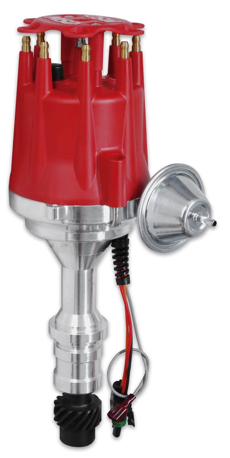 MSD Suit Oldsmobile 260-455 V8, Magnetic Pickup, Vacuum Advance, High Out MSD Pro-Billet Ready-To-Run Distributor MSD8529 SR