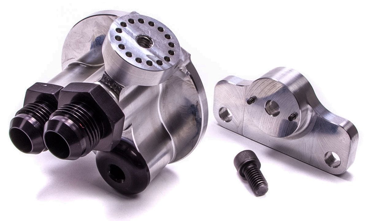 Peterson Fluid Systems Suit Chev 13/16" Filter With -10 AN Male Fittings Peterson Fluid Systems Billet Remote Filter Firewall Mount PFS09-1301 SR