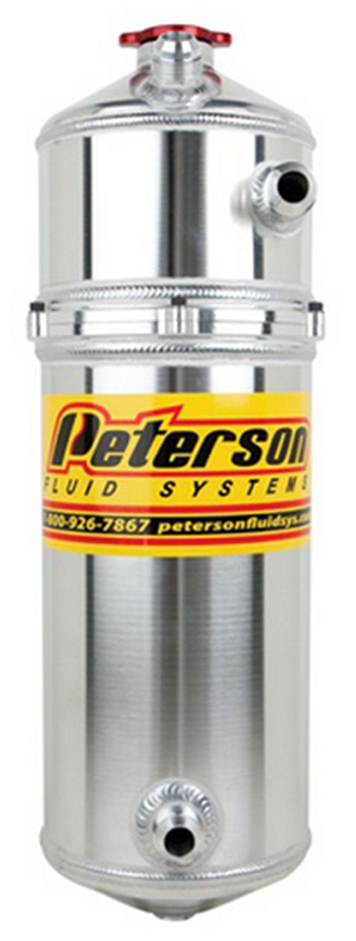 PFS 2 Gal (7.60 L), Dual Return Peterson Fluid Systems Sprint Car Dry Sump Oil Tank PFS08-0826 SR
