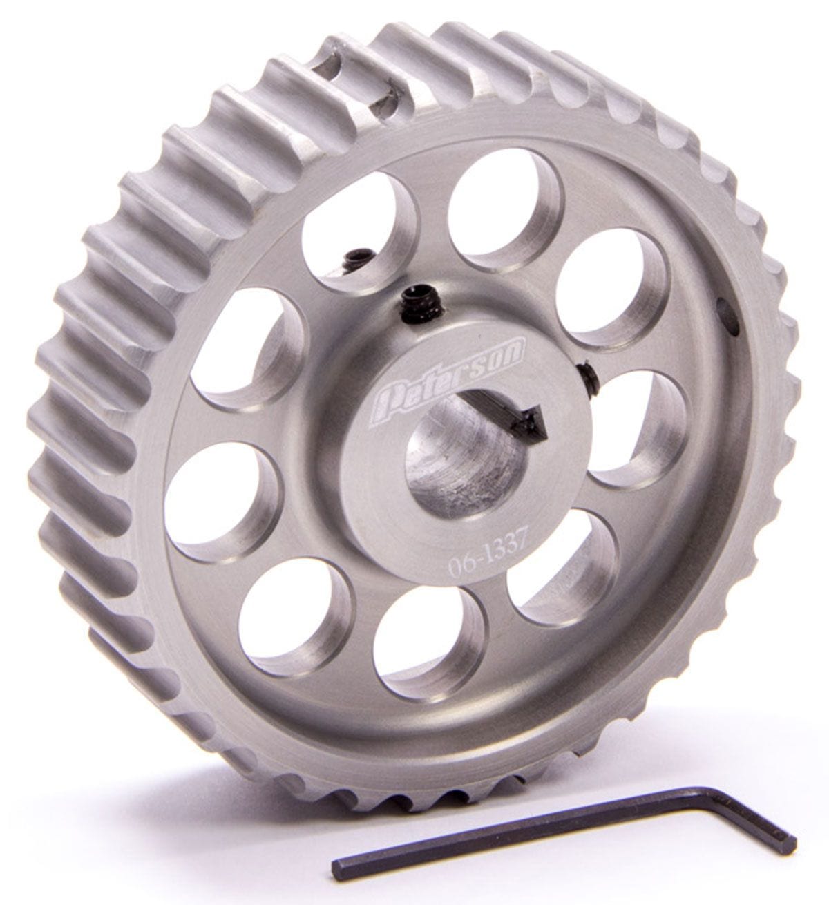 PFS 37 Tooth, 1.020" Wide, 5/8" Bore 3/16" Keyway Peterson Fluid Systems Lightweight HTD Oil Pump Pulley PFS06-1337 SR