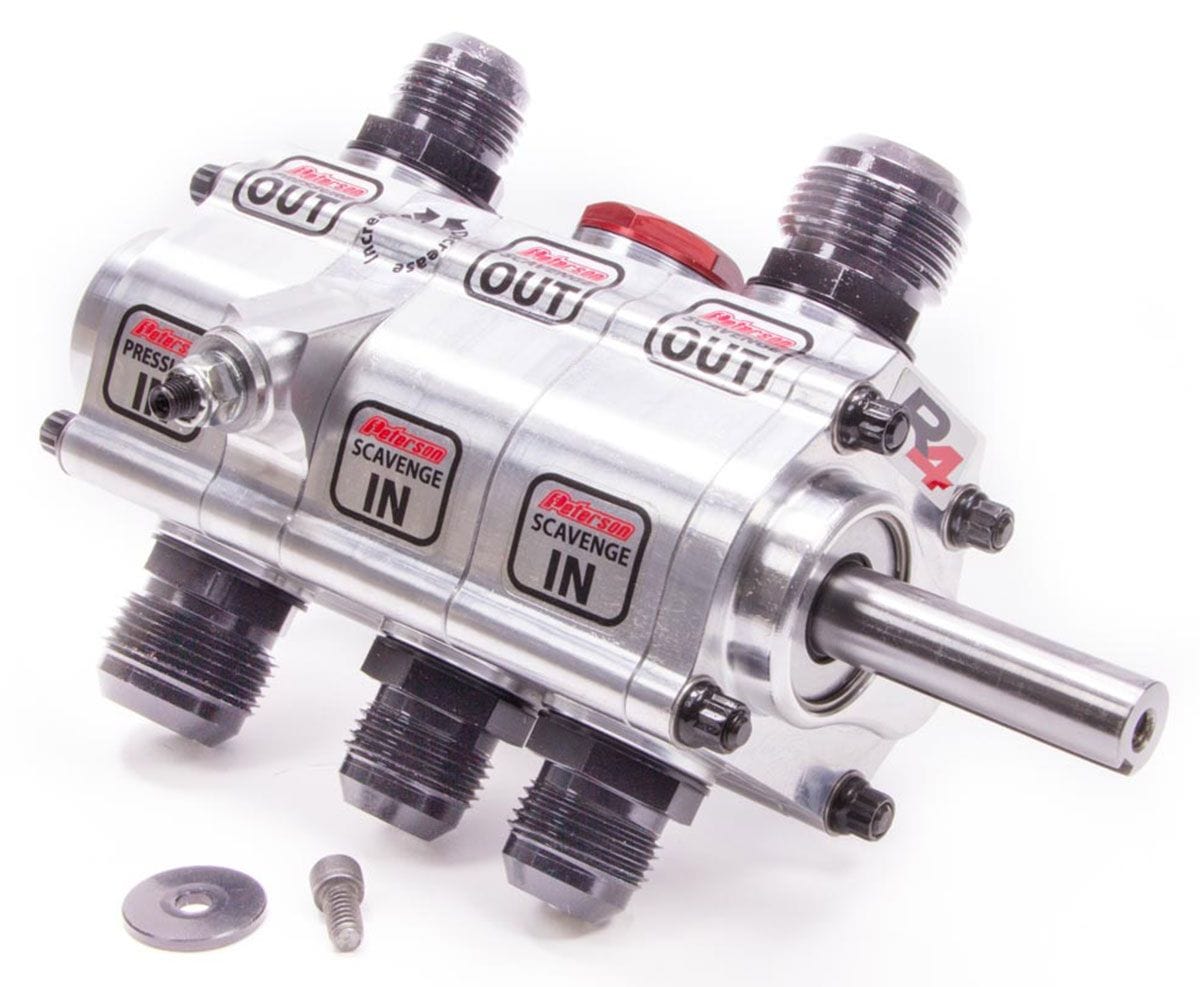 PFS Suit R/H Mount, 1.200" Scavenge, 1.200" Pressure, Rear Drive Peterson Fluid Systems R4 3 Stage Dry Sump Pump PFS04-3076 SR