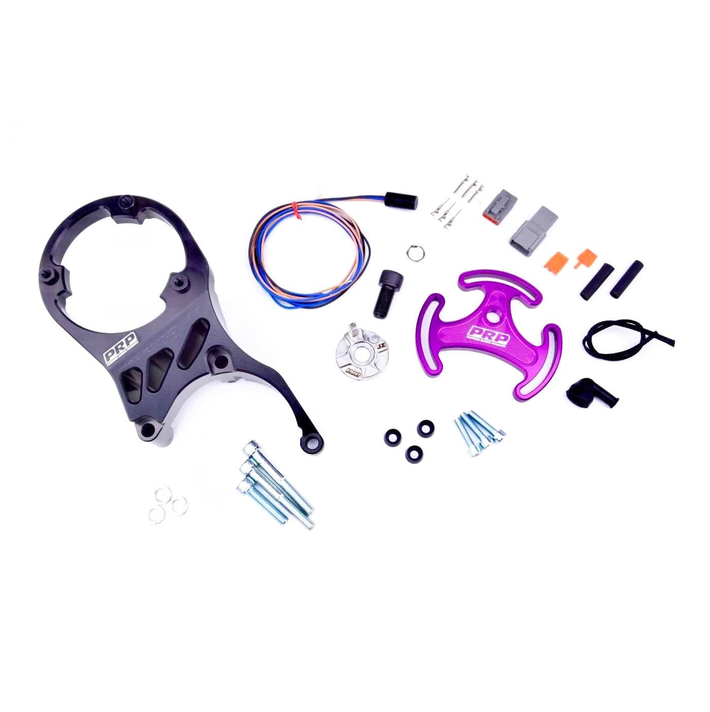 Platinum Racing Products Trigger Kit Cam plate in Black / CAS Bracket in Black CAM Trigger Kit with CAS Bracket 'Toyota 1J & 2J ' SR