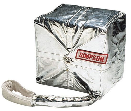 SIMPSON Blue Chute With Aluminised (Silver) Pack Suit TF/FC & Alcohol Up To 3 Simpson 12' Crossform Drag Chute SI42060BL SR