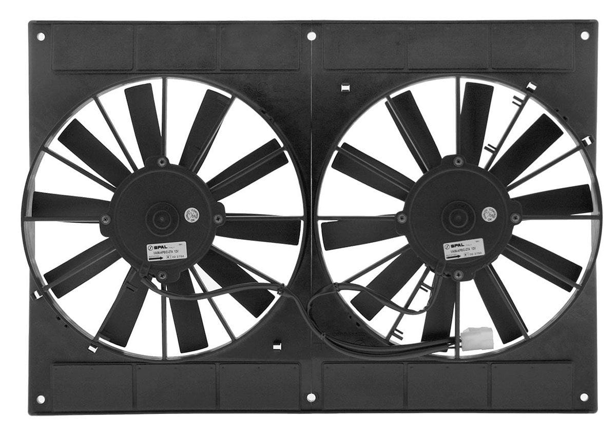 SPAL 1587 cfm - Puller Type With Straight Blades Spal 11" Dual Electric Thermo Fans SPEF4028 SR