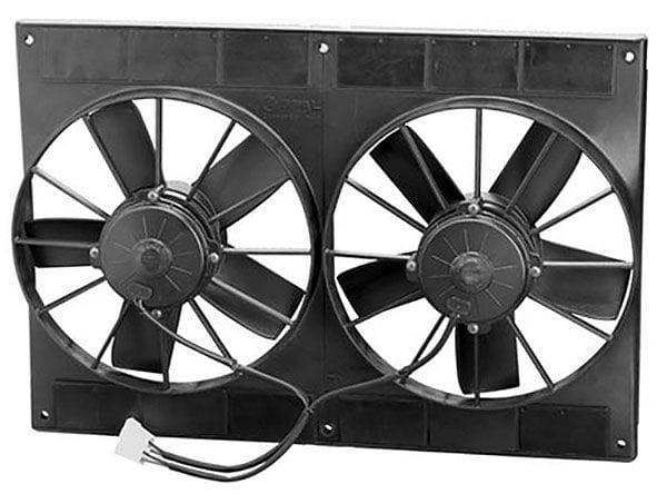 SPAL 2720 cfm - Puller Type With Straight Blades Spal 11" Dual Electric Thermo Fans SPEF3580 SR