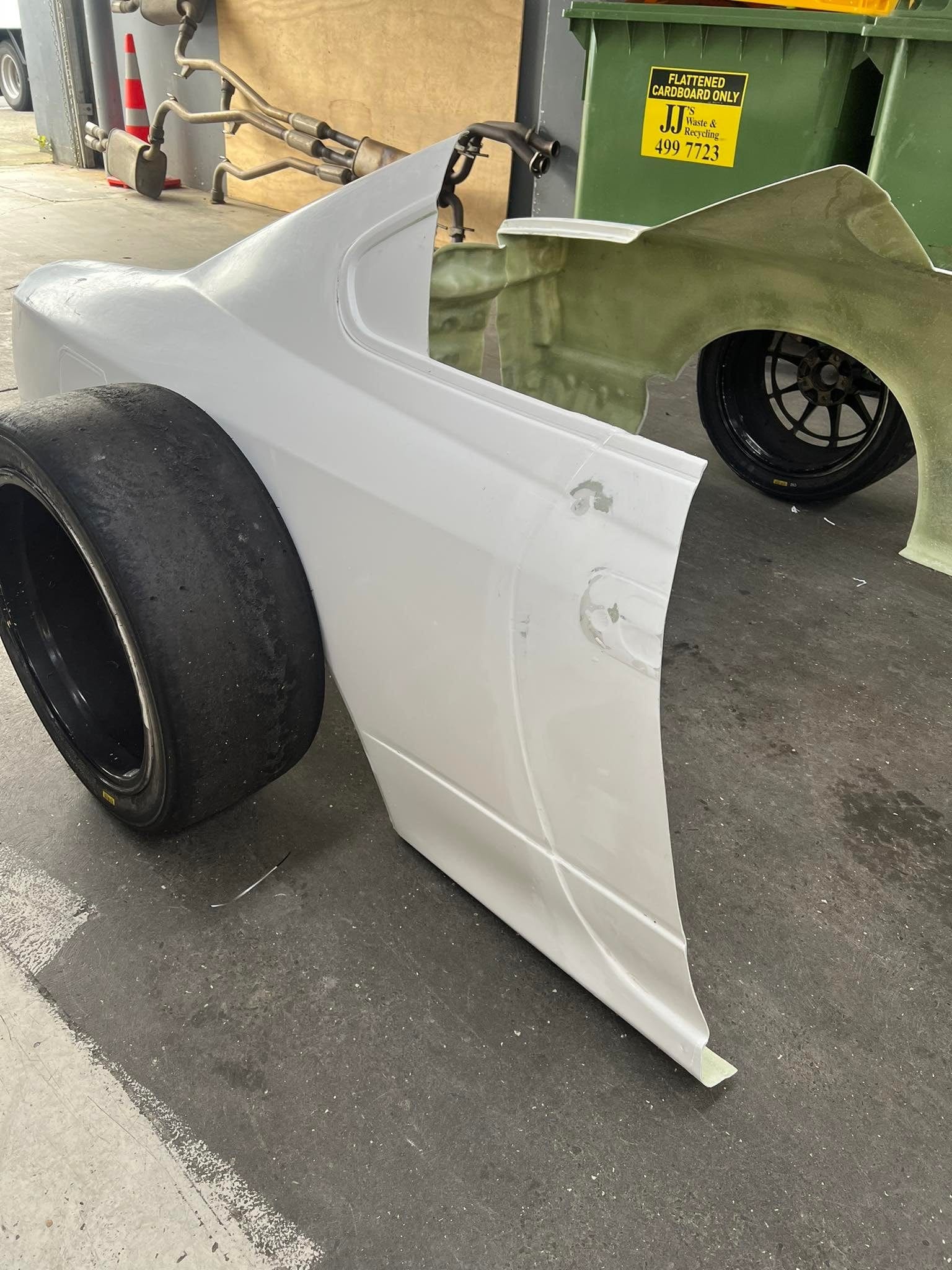 StealthRide Bodykits Nissan S15 FRP Rear Clip Fiberglass Nissan 200sx S15 Factory Full Rear Clip - Fibreglass SR