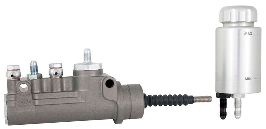 STRANGE Suit Funny Car & Pro Mod / Doorslammer With .875" Bore Strange Dual In-Line Master Cylinder & Remote Reservoir Kit STB3370 SR