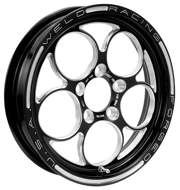 WELD 15" x 3.5" 1.75 B/S Suit 5 x 4.5" B/C Weld Racing Magnum 2.0 Drag Front Runner 1-Piece - Black WE786B-15204 SR