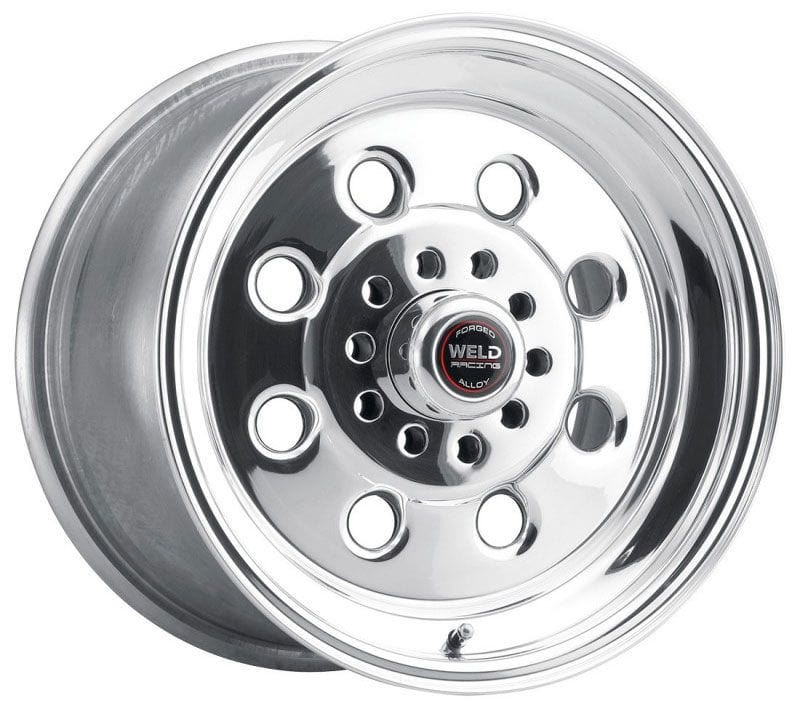 WELD 5 x 4.5/4.75" (Multi-Fit) Bolt Circle with 7.5" Backspace Weld Racing Draglite 15" x 10" Wheel - Polished Finish WE90-510354 SR