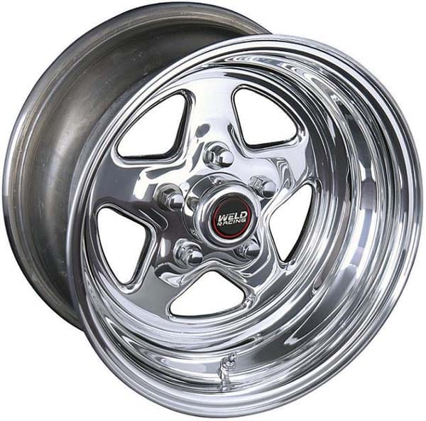 WELD 5 x 4.5" Bolt Circle with 4.5" Backspace Weld Racing ProStar 15" x 10" Wheel - Polished Finish WE96-510208 SR