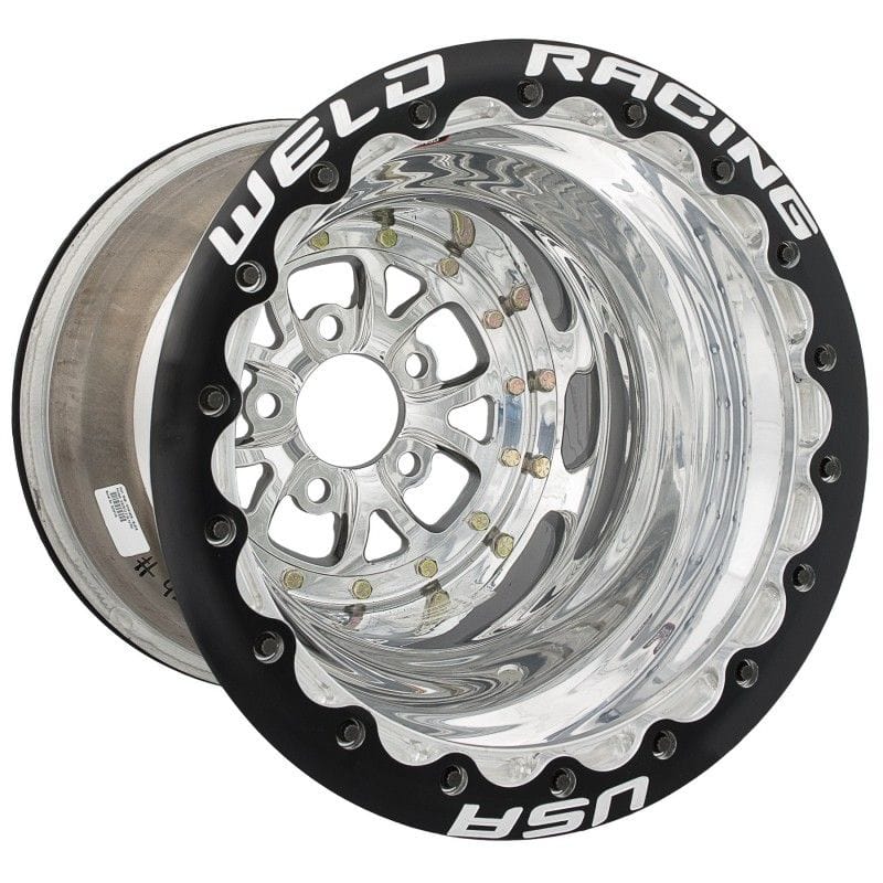 WELD 5x4.5" Bolt Circle with 3" Backspace Weld Racing V Series 15" x 10" Wheel, Black Center WE784B-510206 SR