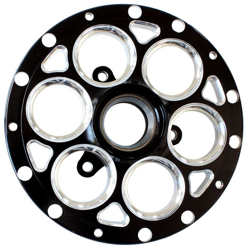 Weld Racing L/H Suit Straight Shaft, 13" & 15" Rims With 3-Lug Mount Rotor Weld Racing Magnum Midget & Sprint Hub - Black WEC8088B-LT SR