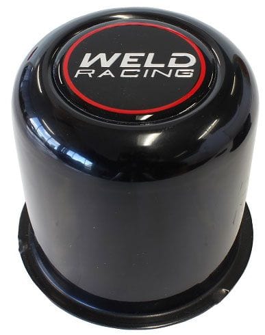 WELD Suit 5-Stud Weld Wheel, 3" Tall Weld Racing Replacement Wheel Center Cap - Black WEP605-5083B SR