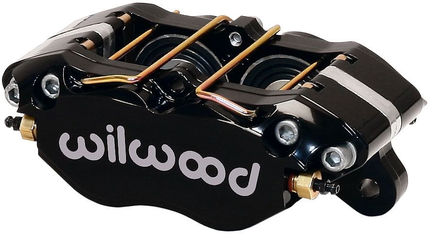 WILWOOD 1.75"/1.75" Bore Size, 1.00" Disc Width, 7812 Pad Plate Wilwood 4-Piston Dynapro Dust-Boot Lug Mount Caliper - Black WB120-15131-BK SR