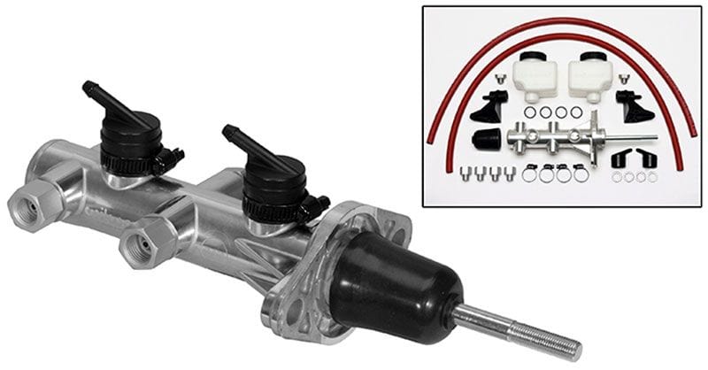 WILWOOD 15/16" Bore, Polished Finish Wilwood Compact Remote Tandem Master Cylinder WB260-14242-P SR