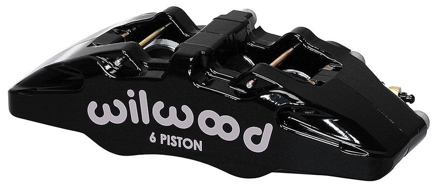 WILWOOD Black, Right Hand Wilwood Forged Dynapro 6A Lug Mount Caliper, 1.62/1.12/1.12" Pistons, .81" Disc WB120-13 SR