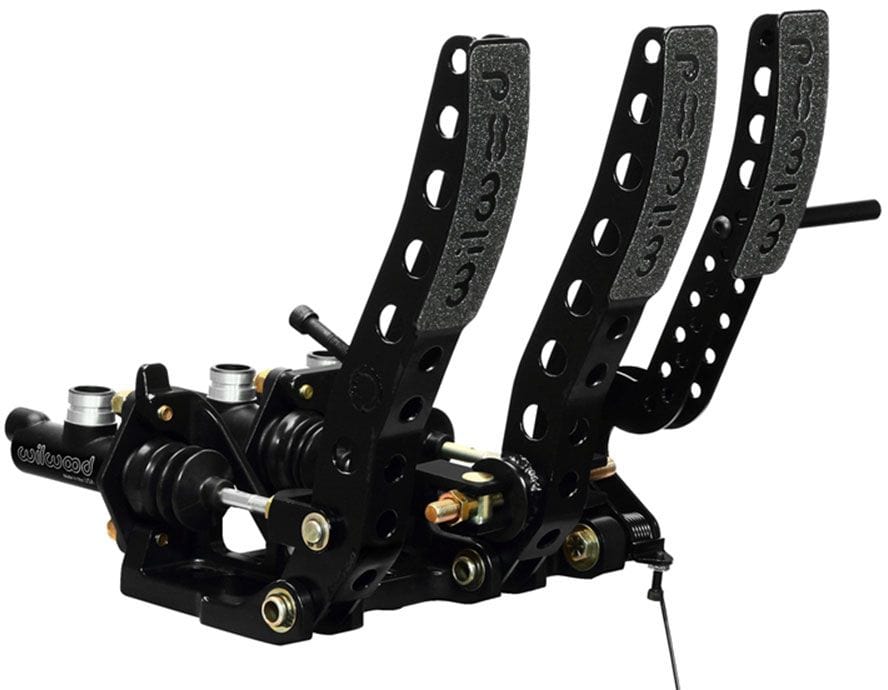 WILWOOD Brake/Clutch & Throttle Pedal, 5.25:1 Ratio Wilwood Floor Mount Pedal Assembly WB340-12410 SR