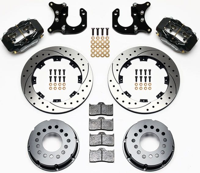 WILWOOD Suit Big Ford, 2.36" Axle Offset, Drilled Wilwood Forged Dynalite Pro Series Rear Brake Kit Billet WB140-2115-BD SR