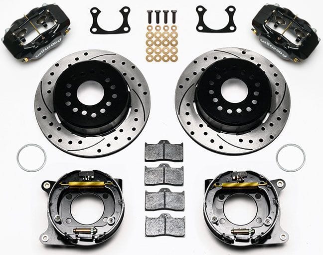 WILWOOD Suit Big Ford, 2.36" Axle Offset Wilwood Forged Dynalite Rear Parking Brake Kit Drilled WB140-7139-D SR