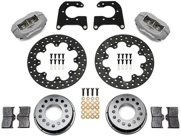 WILWOOD Suit Big Ford New Style, 2.50" Axle Offset, 1.59" Hat, Drilled Wilwood Forged Dynalite Pro Series Rear Brake Kit Billet WB140-2119-BD SR