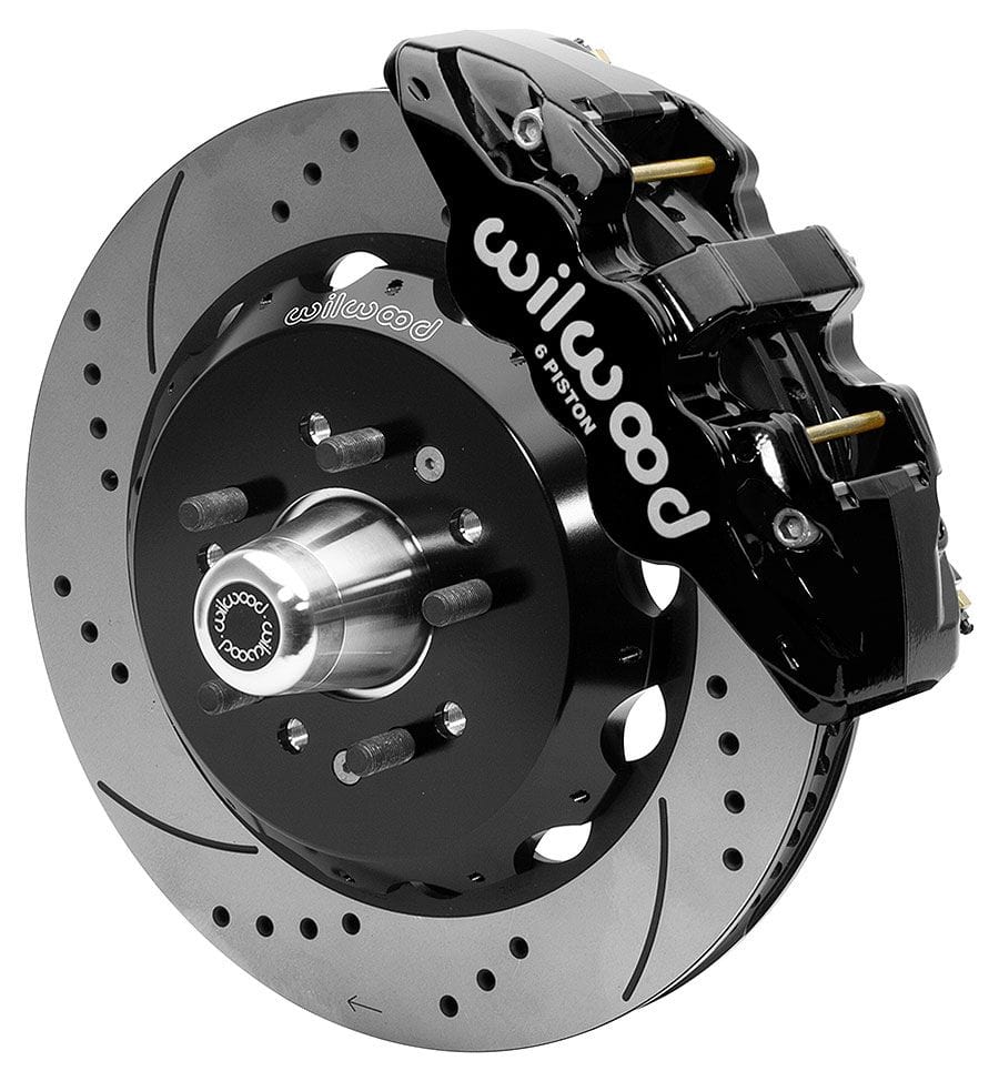 WILWOOD Suit Chev 1955-57 with CCP 2" Drop Wilwood Aero6 Front Brake Kit 14" Drilled WB140-15558-D SR