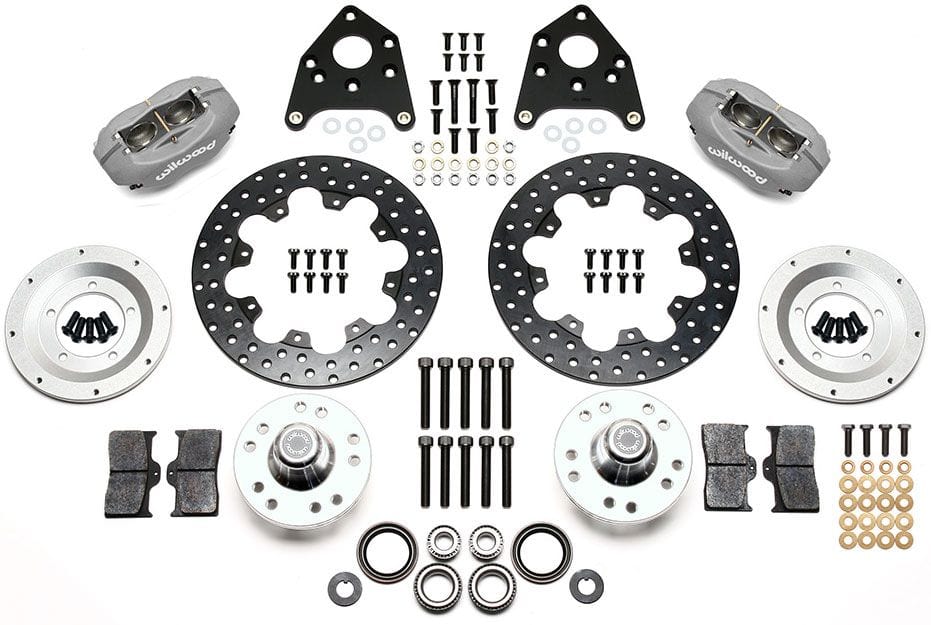 WILWOOD Suit Mustang 1965-69, also Falcon XR-XF Modifications Required Wilwood Forged Dynalite Pro Series Front Brake Kit, Drilled WB140-4307-BD SR