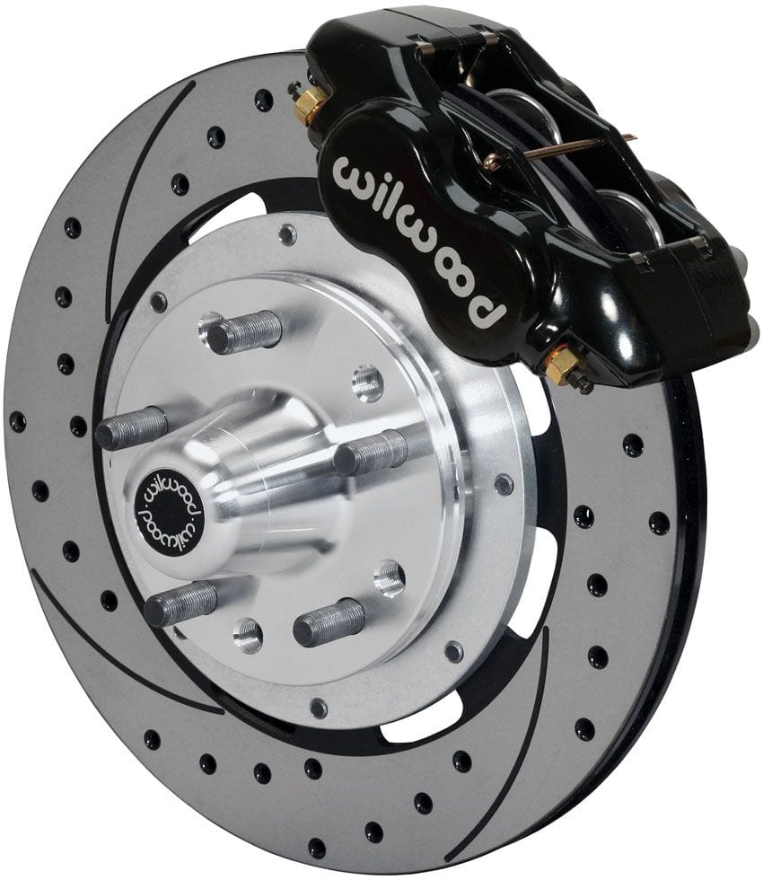 WILWOOD Suit Mustang 1965-69, also Falcon XR-XF with Modifications Required Wilwood Forged Dynalite Big Brake Front Brake Kit (Forged Hub) Drilled Rotor WB140-11072 SR