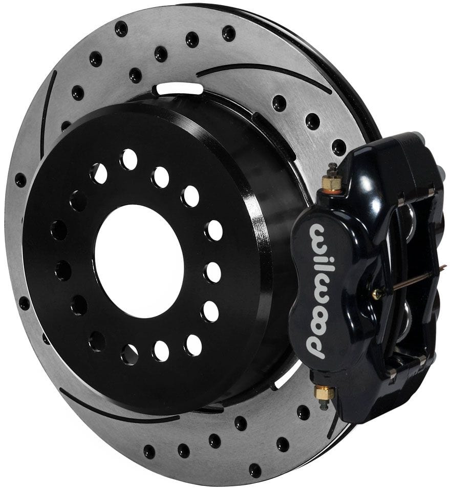 WILWOOD Suit Small Ford, 2.66" Axle Offset Wilwood Forged Dynalite Rear Parking Brake Kit Drilled WB140-7143-D SR