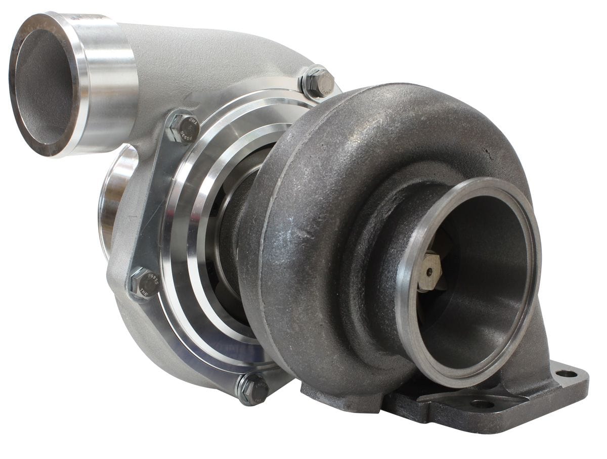 BOOSTED 6762 T4 .82 Turbocharger 950HP, Natural Cast Finish
 External Wastegate, T4 Inlet Flange, V-Band Exhaust Flange