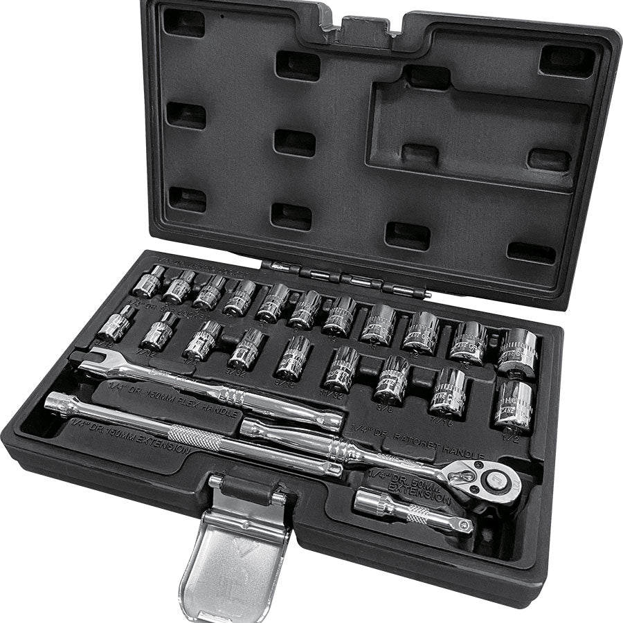 24 PIECE 1/4" DR. SOCKET SET
