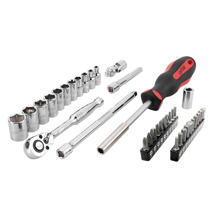 37 PIECE 1/4" DR. SOCKET AND BIT SET