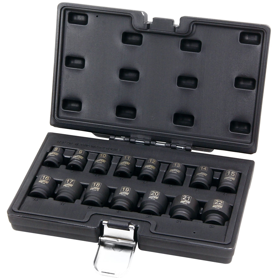 14 PIECE 1/2" DR METRIC IMPACT SOCKET SET