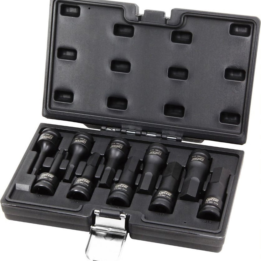 10 PIECE 1/2" DR IN-HEX IMPACT SOCKET SET