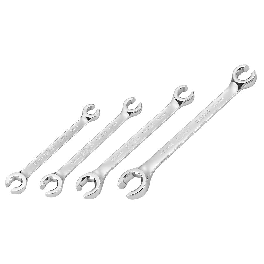 4 PIECE METRIC FLARE NUT SPANNER SET