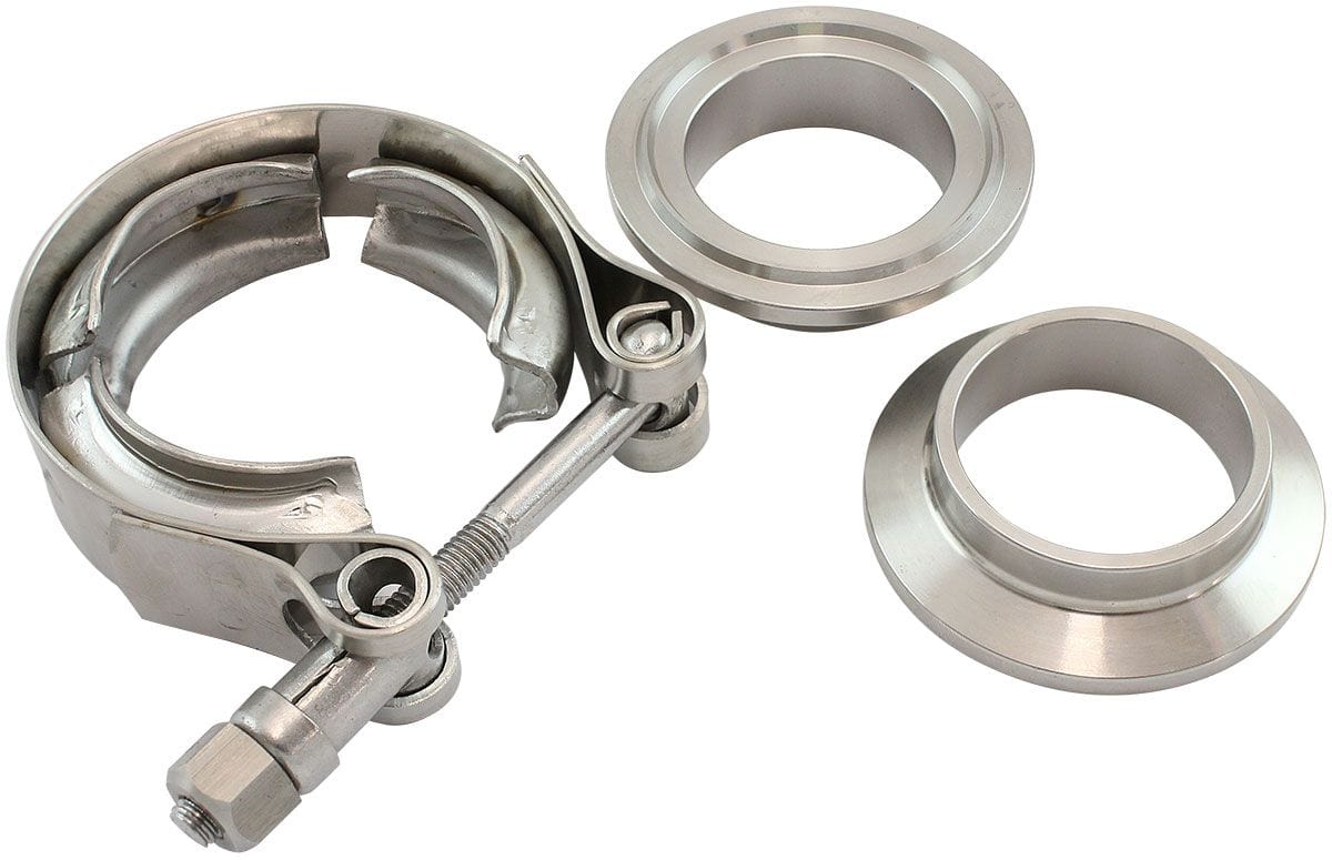 Aeroflow 1.25" V BAND CLAMP KIT 2X WELD AF92-1250 SR