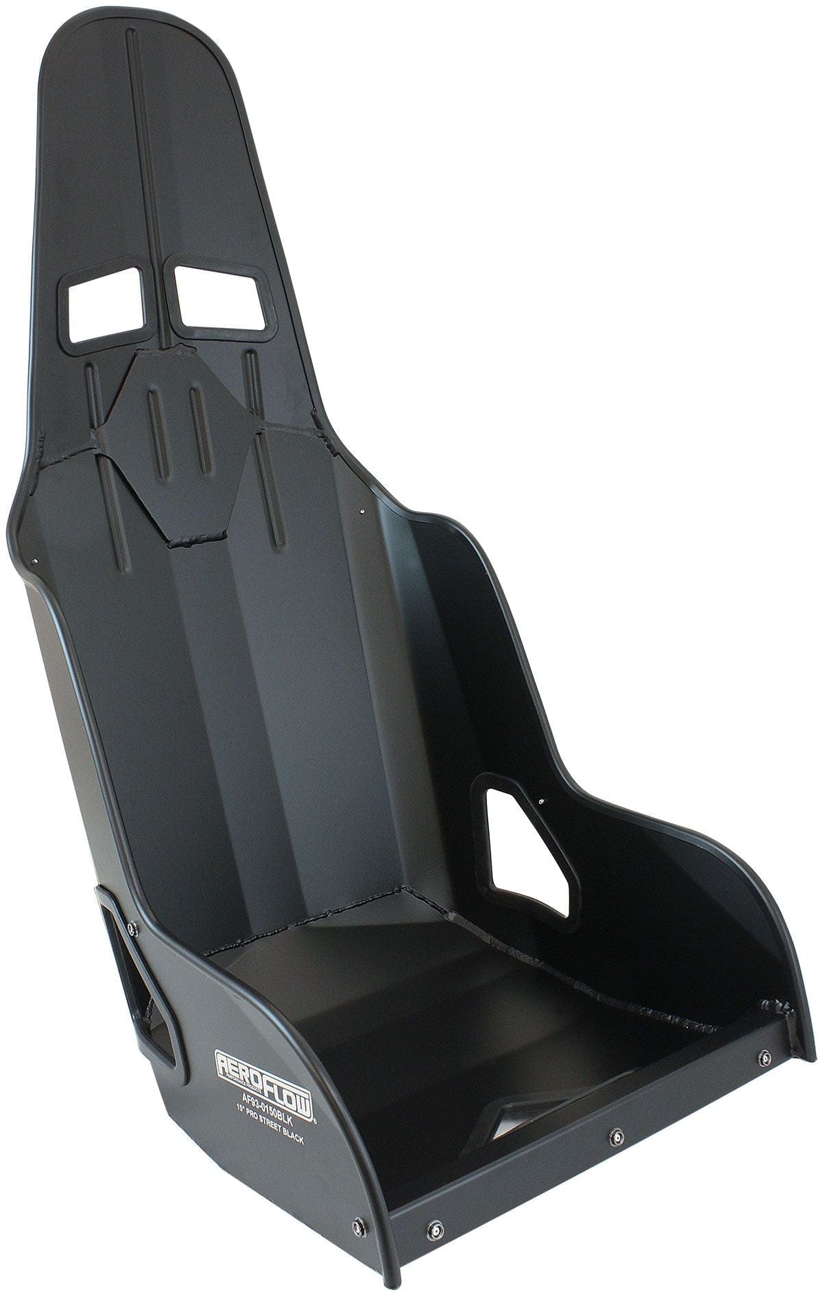 Aeroflow Aeroflow Aeroflow Pro Street Drag 15" Aluminium Race Seat, Black Finish (AF93-0150BLK) SR