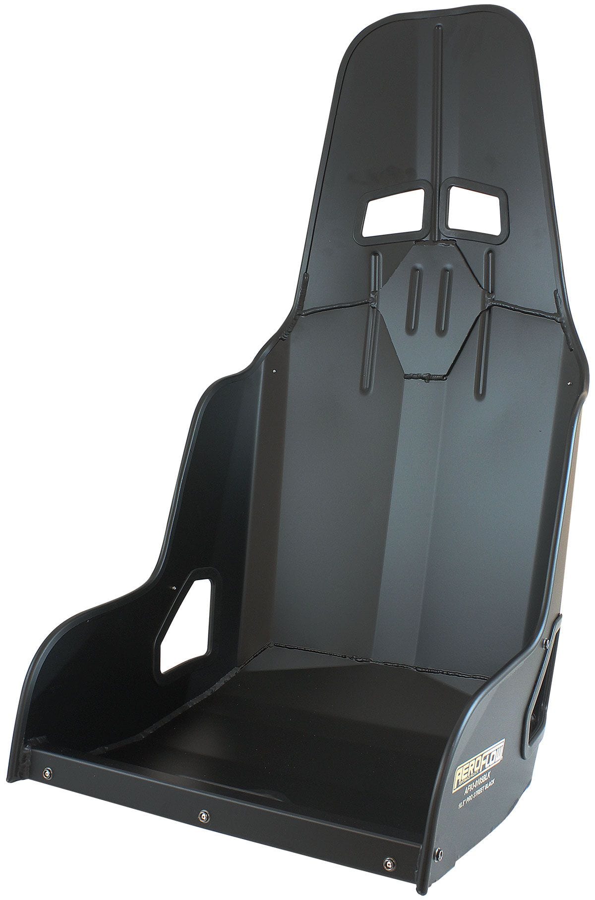 Aeroflow Aeroflow Aeroflow Pro Street Drag 18.5" Aluminium Race Seat, Black Finish (AF93-0185BLK) SR