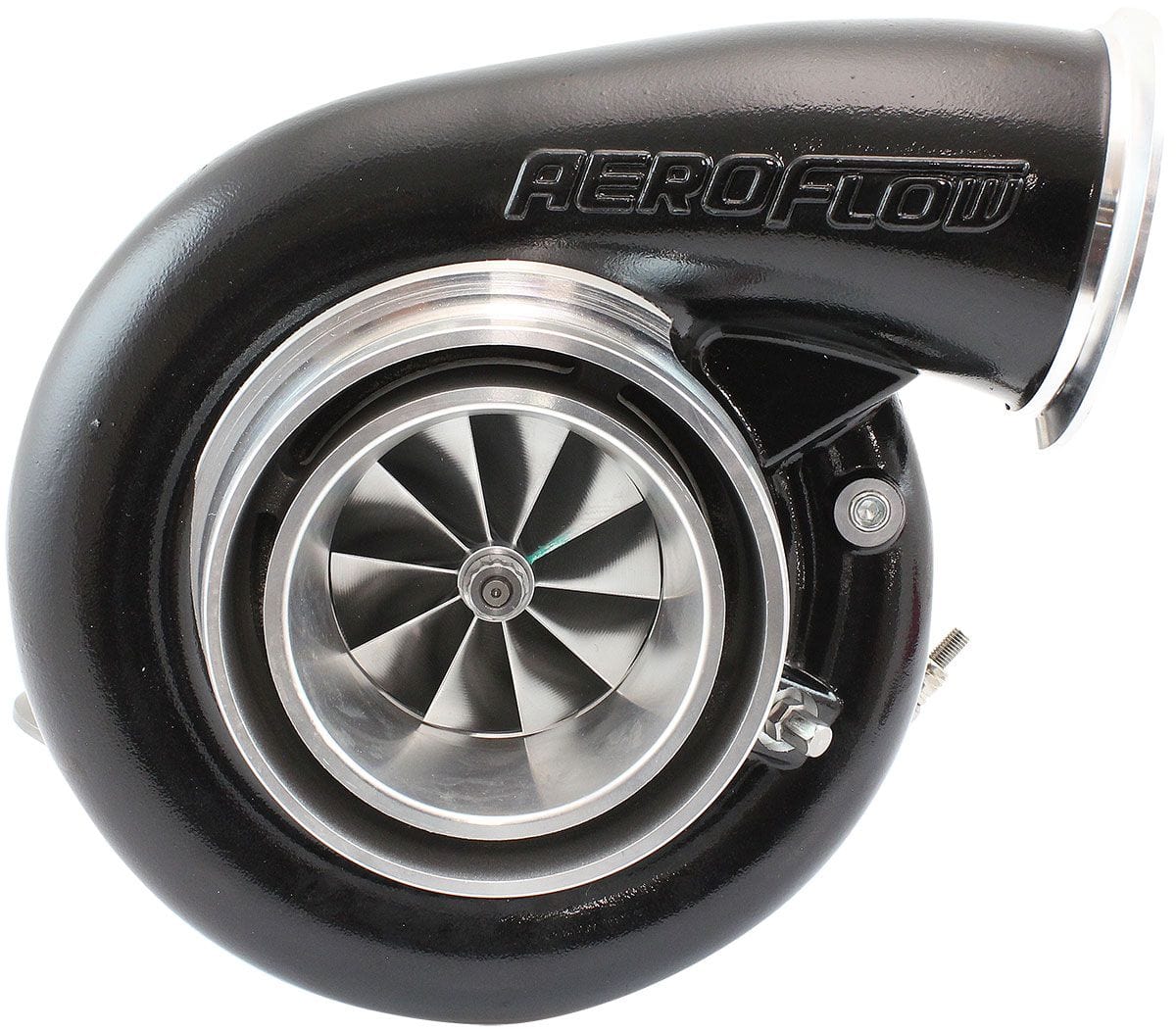 Aeroflow BOOSTED 7975 0.85 VBAND FLANGE AF8005-4049BLK SR