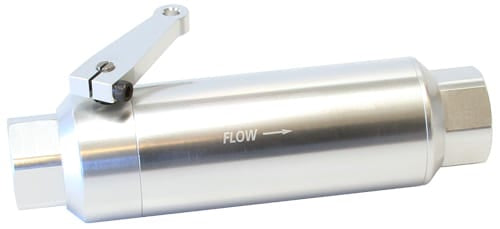 Aeroflow Performance -12ORB INLINE FILTER WITH BALL SR
