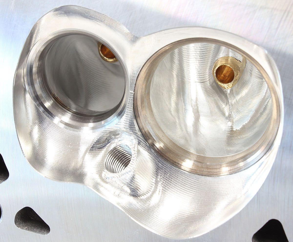 Aeroflow Performance 2.60" x 1.28" Intake Port, 1.47" x 1.64" Exhaust Port Aeroflow Bare GM LS3 4 Bolt 276cc CNC Ported Aluminium Cylinder Heads with 70cc Chamber ( SR