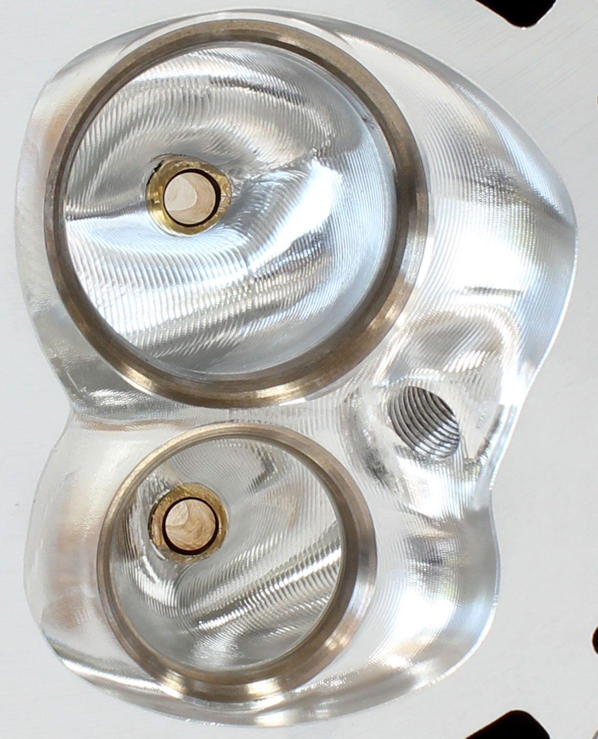 Aeroflow Performance 2.60" x 1.28" Intake Port, 1.47" x 1.64" Exhaust Port Aeroflow Bare GM LS3 6 Bolt 276cc CNC Ported Aluminium Cylinder Heads with 70cc Chamber ( SR